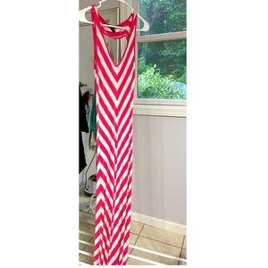 Maxi pink and white